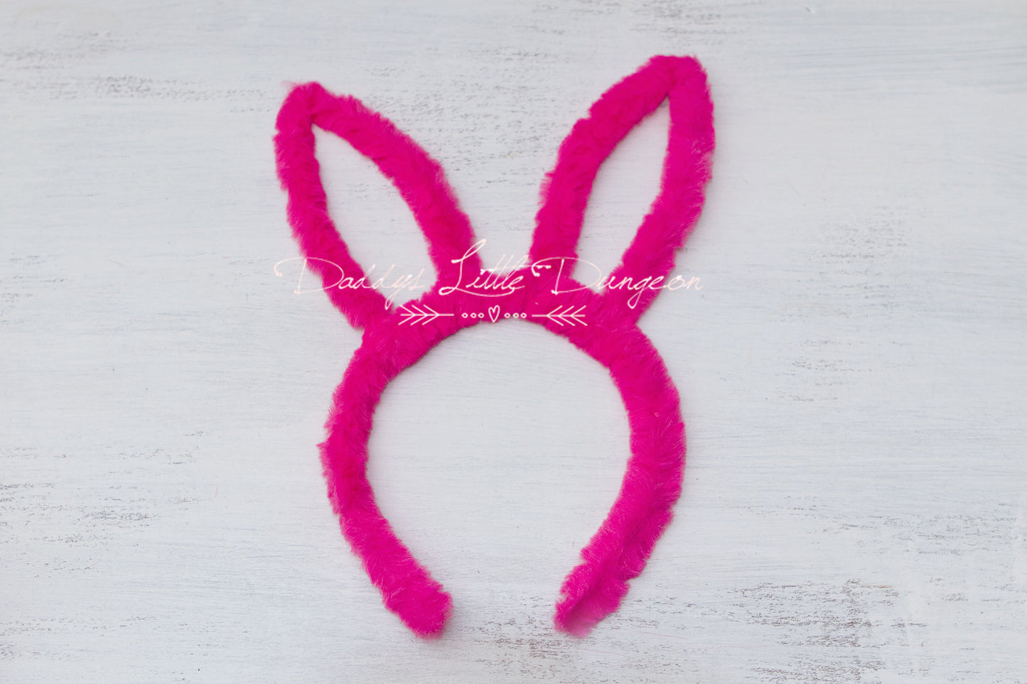 Hot Pink Fur Bunny Rabbit Ears Headband