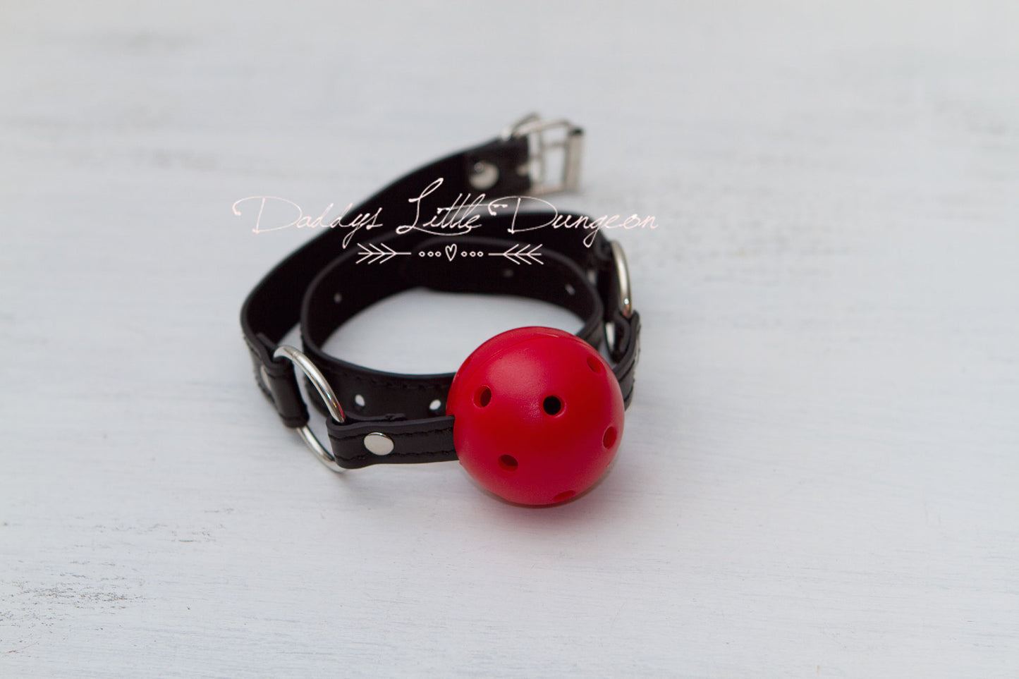 Black & Red Bondage Ball Gag