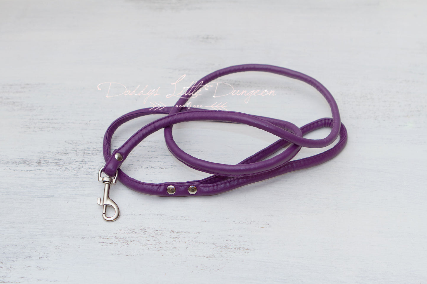 Purple Heart Bondage Collar & Leash Set