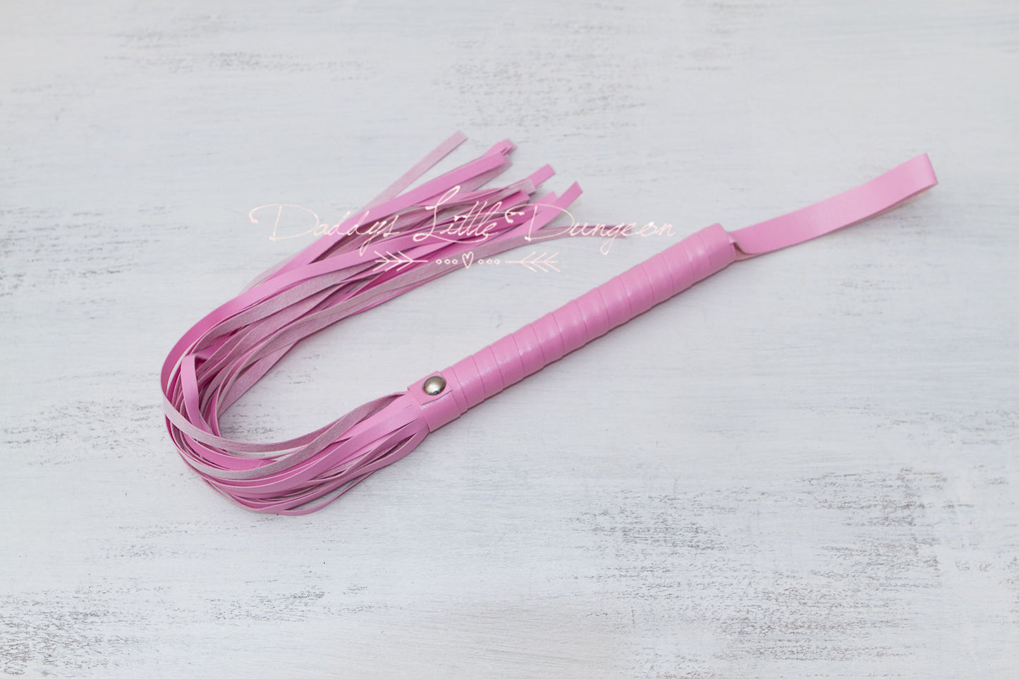 Pink Bondage Whip & Eye Mask Set