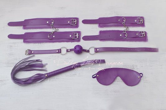 Complete Purple Bondage Set