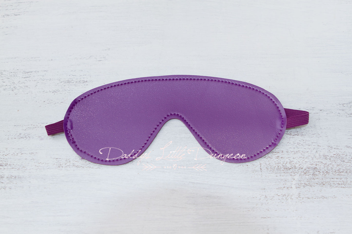 Purple Bondage Whip & Eye Mask Set