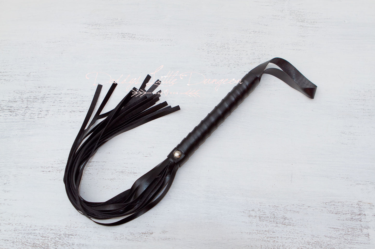 Black Bondage Whip & Eye Mask Set