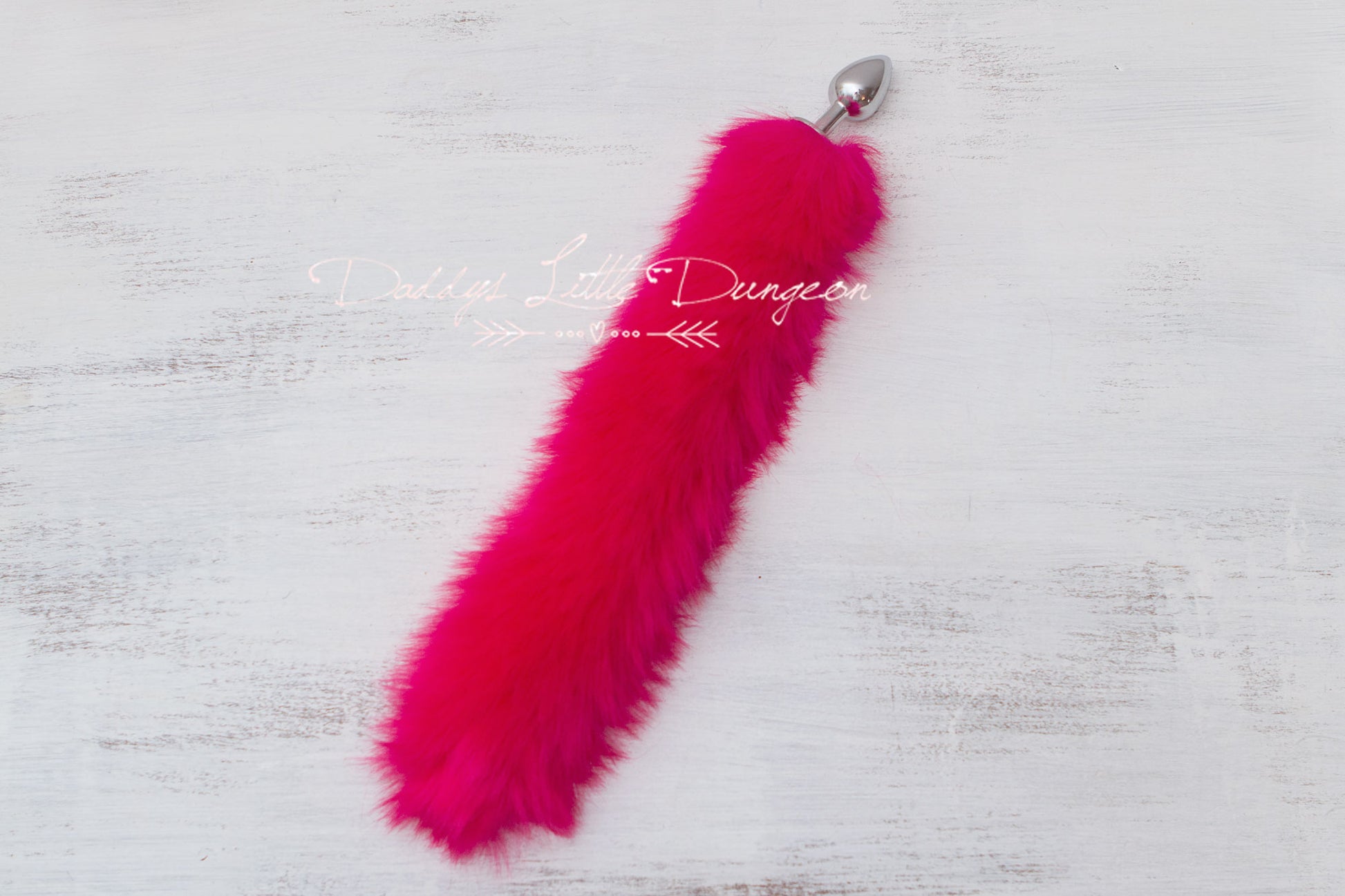 Cute pink DDLG butt plug fox tail for anal, BDSM sex toys, Kawaii cosplay, Femdom sissy plug, petplay and pet play.