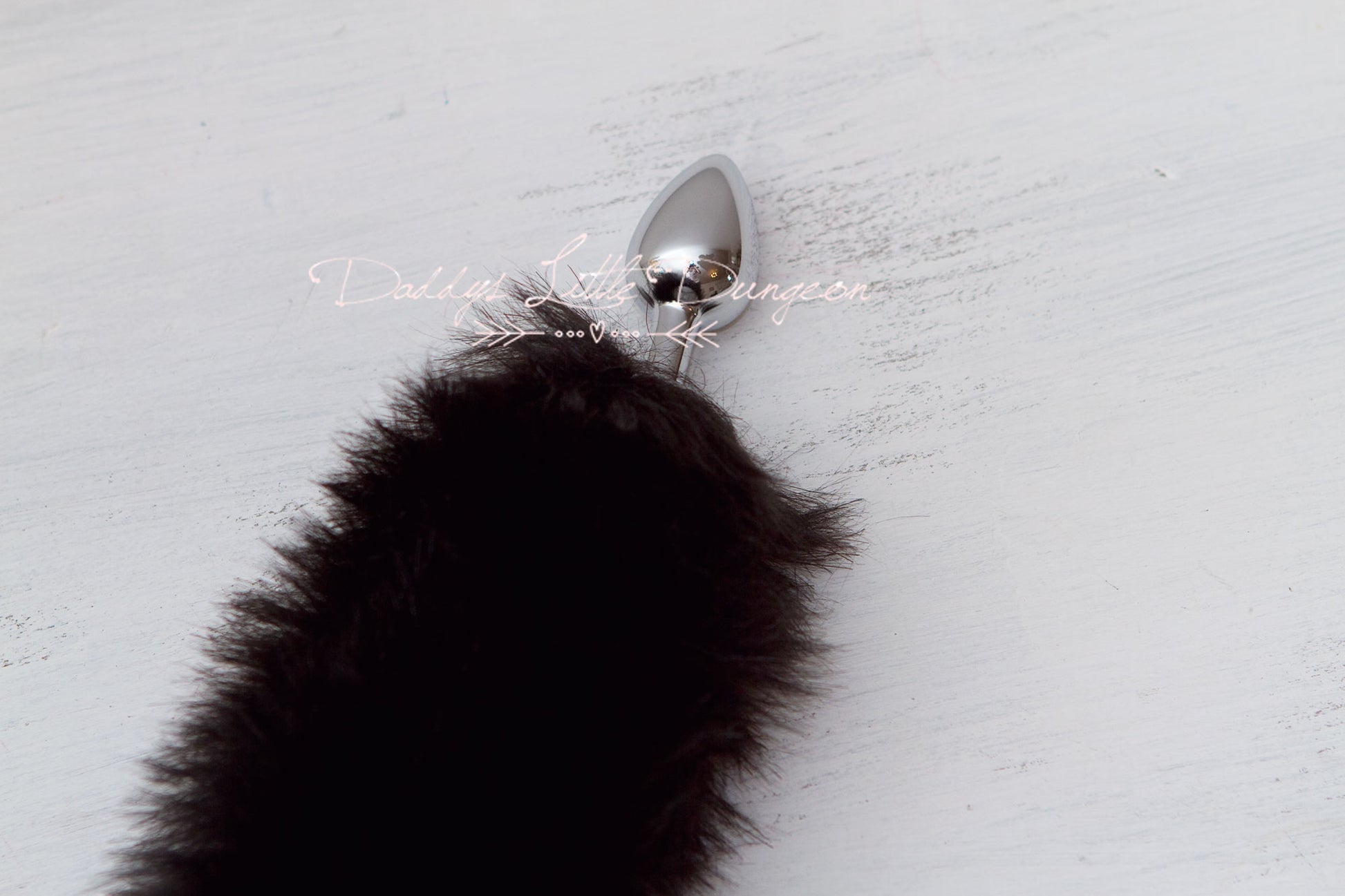 Cute BDSM butt plug - black fox tail for anal, DDLG sex toys, Kawaii cosplay, Femdom sissy plug, petplay and pet play.