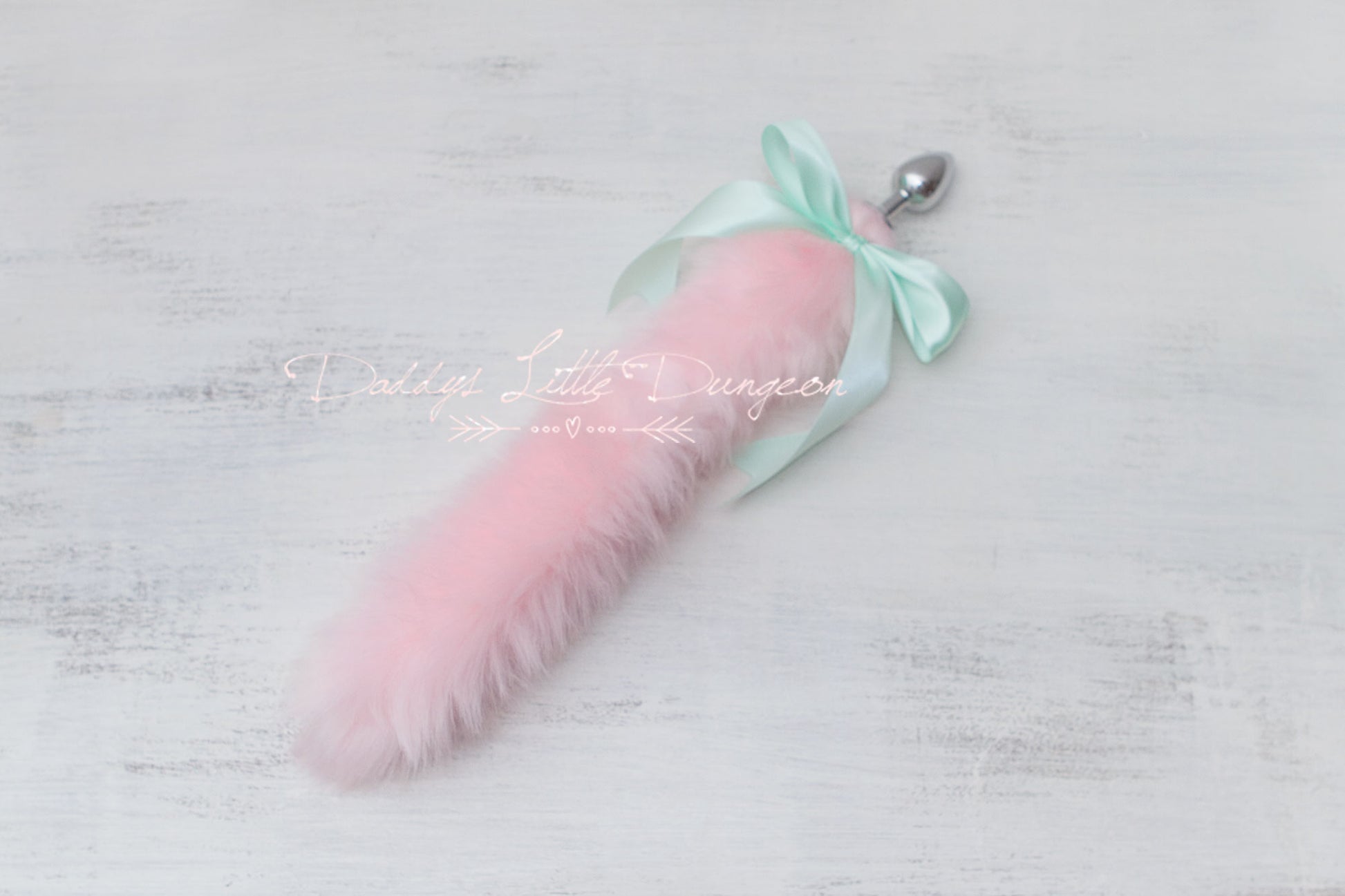 Cute pink DDLG butt plug fox tail for anal, BDSM sex toys, Kawaii cosplay, Femdom sissy plug, petplay and pet play.