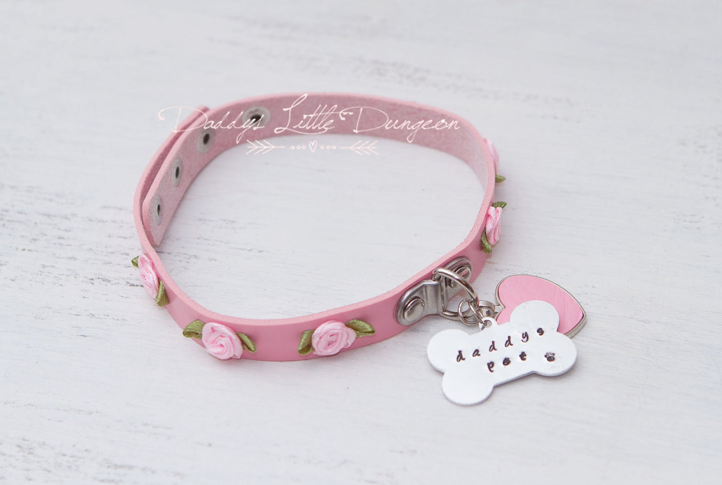 Add A Custom Hand Stamped Tag Charm to Your Collar