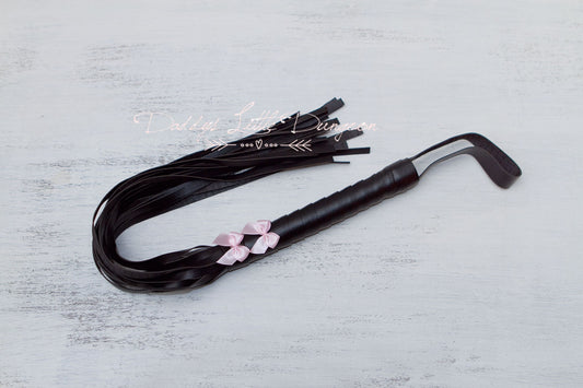 DDLG Pretty Black BDSM Bondage Whip Pink Bows Submissive Girly Sub Daddys Little Girl Kawaii ABDL Sissy Master Kinky Fetish Freak mature