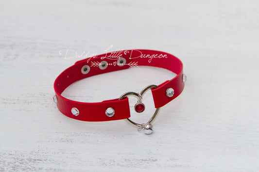 Red Personalized Tag Glam Bling Rhinestone Bell Cat Custom Kitten Day Collar Choker Pet Play Kitty Sub Daddys Little Girl Petplay mature