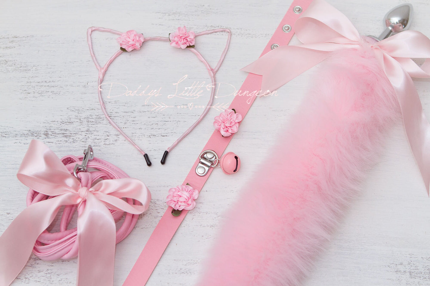 18+ Pretty Pet Play Starter Set! Fox Kitty Ears Collar Leash Anal Butt Plug Tail Submissive Kitten Cat Cosplay Petplay BDSM ABDL DDLG mature