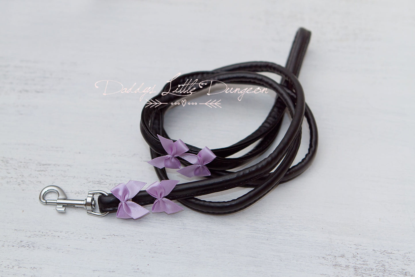 DDLG Pretty Black BDSM Gothic Daddy's Girl Collar Leash Ball Gag Set - Bondage Submissive Master Girly Sissy Little ABDL mature Baby mommy