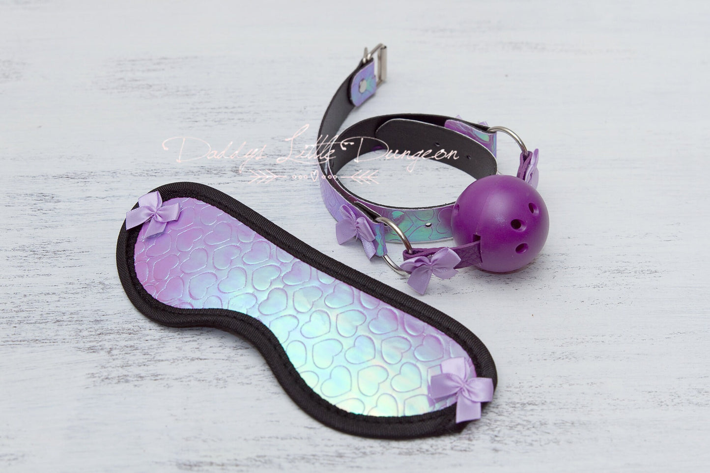 Unicorn Mermaid Glam Pretty Bondage Starter Set! Princess GAGGED Blindfold Eye Mask Ball Gag Kitten Cat Petplay bdsm ABDL DDLG mature sub