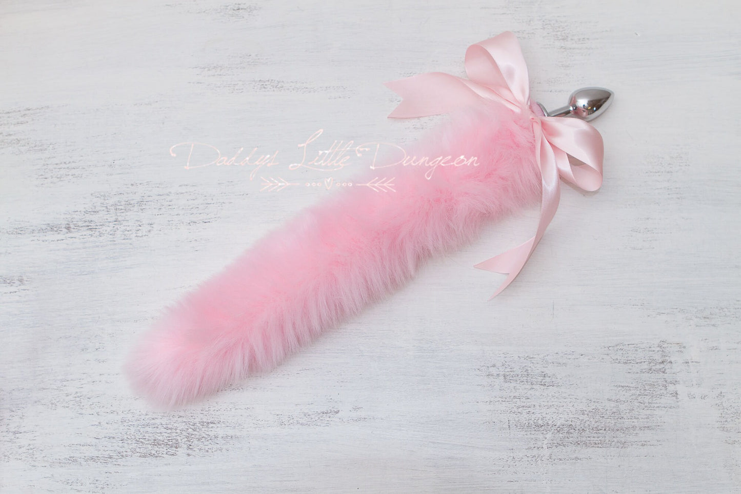 DDLG Princess Pink Pet Play Set - Fox Kitty Ears Collar Anal Butt Plug Tail Puppy Kitten Cat Furry Petplay BDSM sub ABDL brat mature 18+